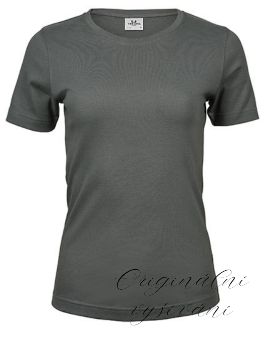 Dámské tričko bílé s výšivkou na přání - Organická bavlna